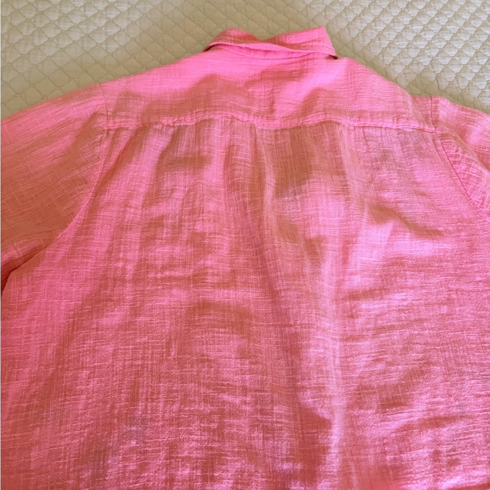 Urban Outfitters Bowie Holiday Embroidered Cropped Button-Up Top - Picture 5 of 5